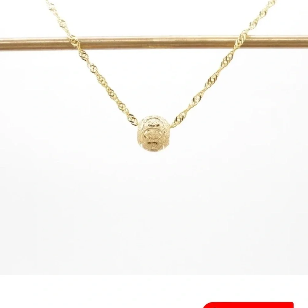 Gorgeous 925 Sterling Silver Gold Pendant Necklace - NWOT